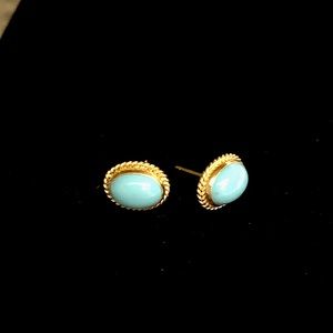 14K Gold and Turquoise earrings